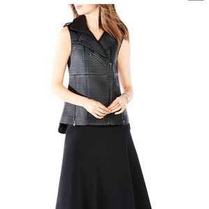 BCBGMAXAZRIA XANDER vegan Leather quilted vest